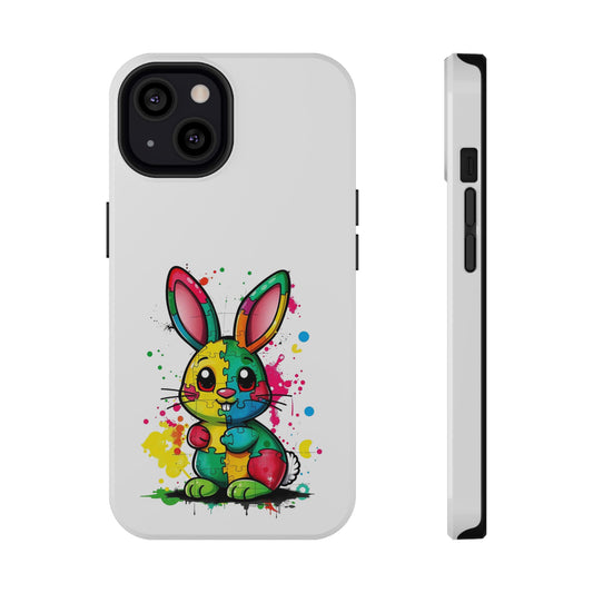 Phone Case - Autism Awareness Bunny Impact-Resistant Cover