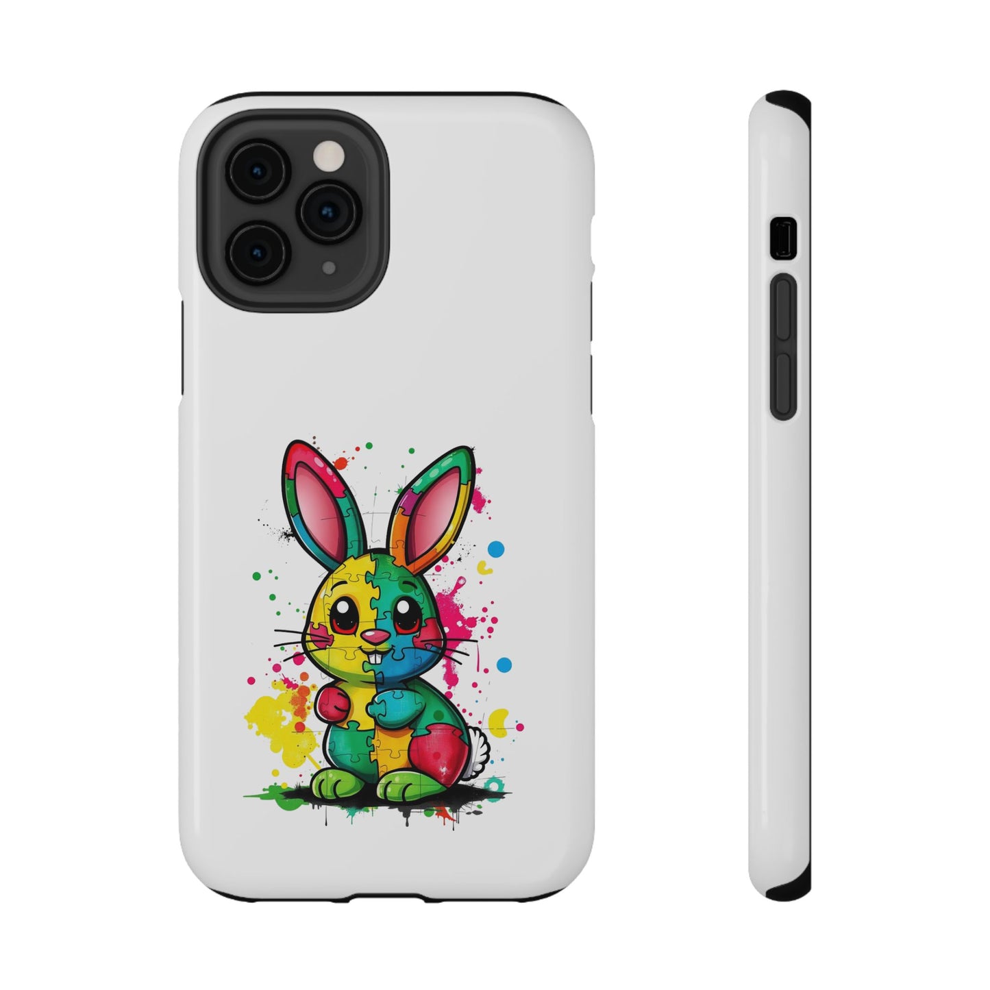 Phone Case - Autism Awareness Bunny Impact-Resistant Cover