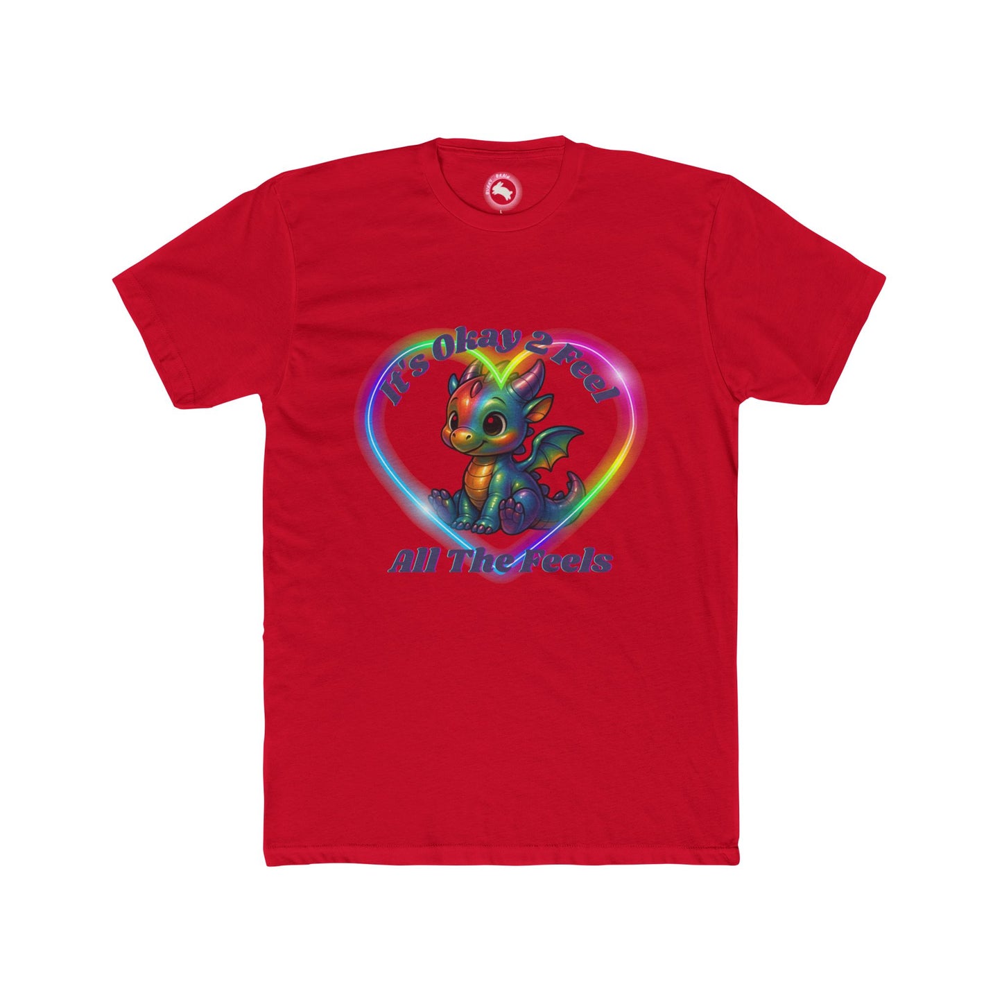 Rainbow Dragon Feelings Tee - Emotional Support Shirt