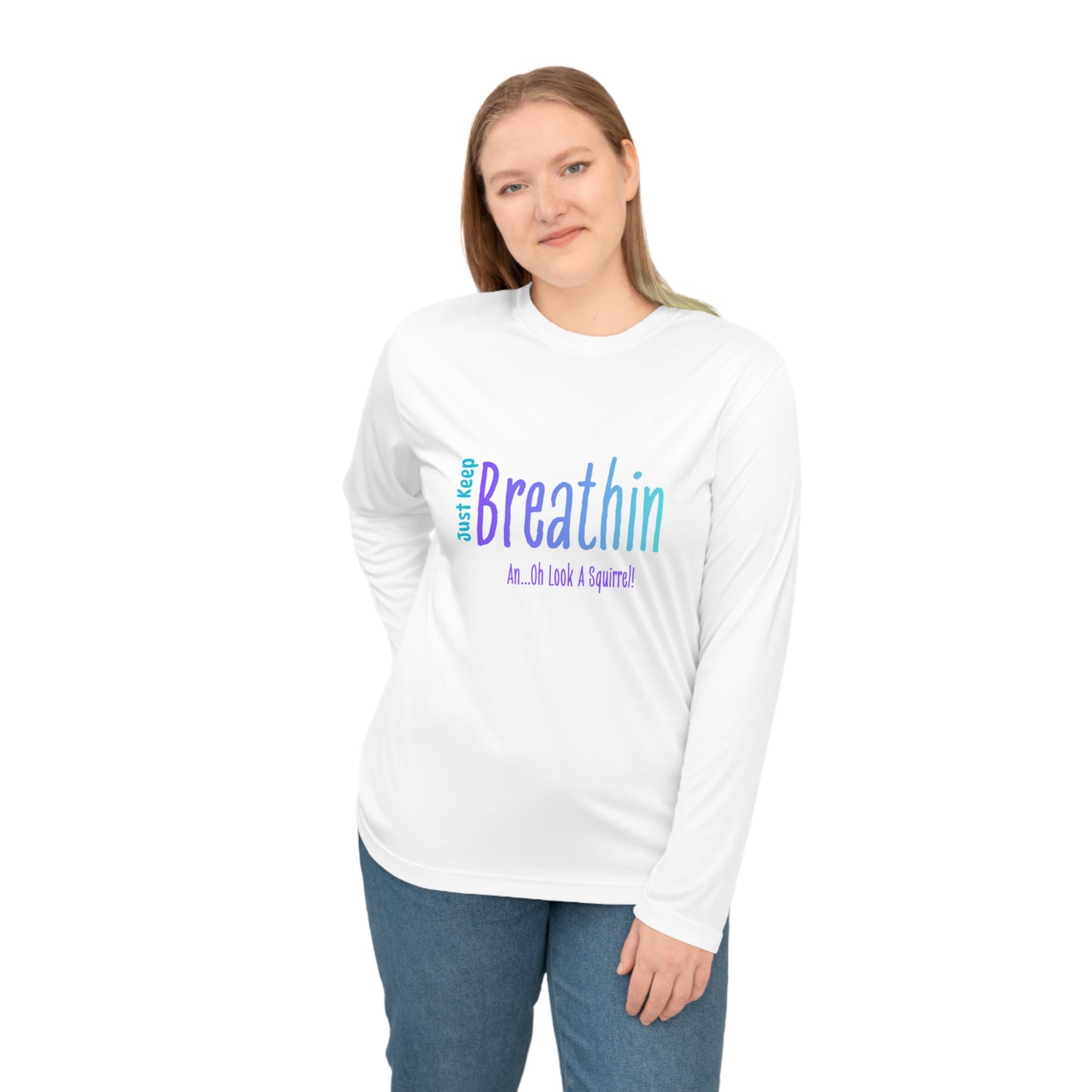 "Just Breathe" Anxiety + ADHD Awareness Long Sleeve