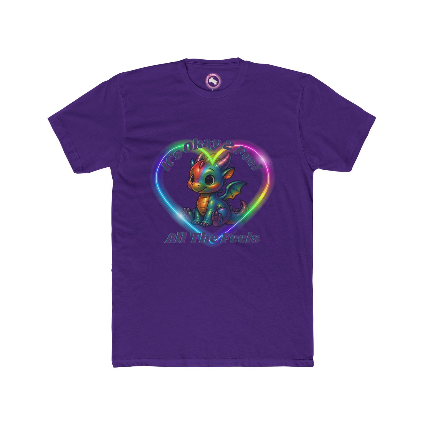 Rainbow Dragon Feelings Tee - Emotional Support Shirt