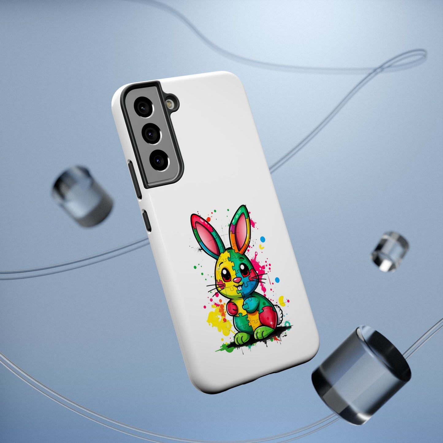 Phone Case - Autism Awareness Bunny Impact-Resistant Cover