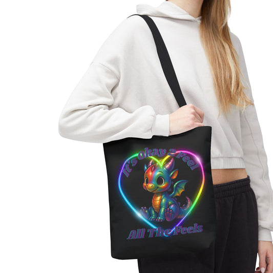 Rainbow Dragon Tote Bag Feel All Feels