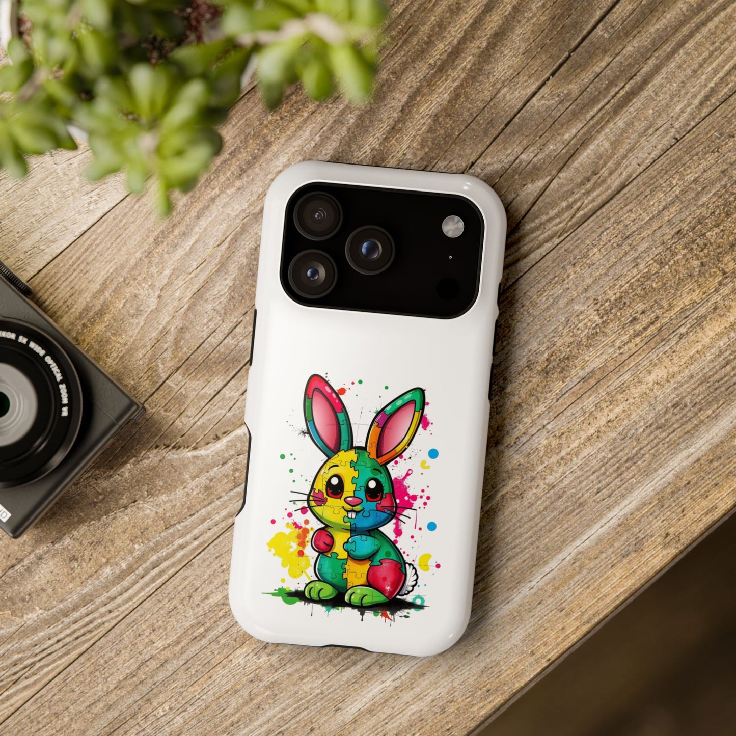 Phone Case - Autism Awareness Bunny Impact-Resistant Cover