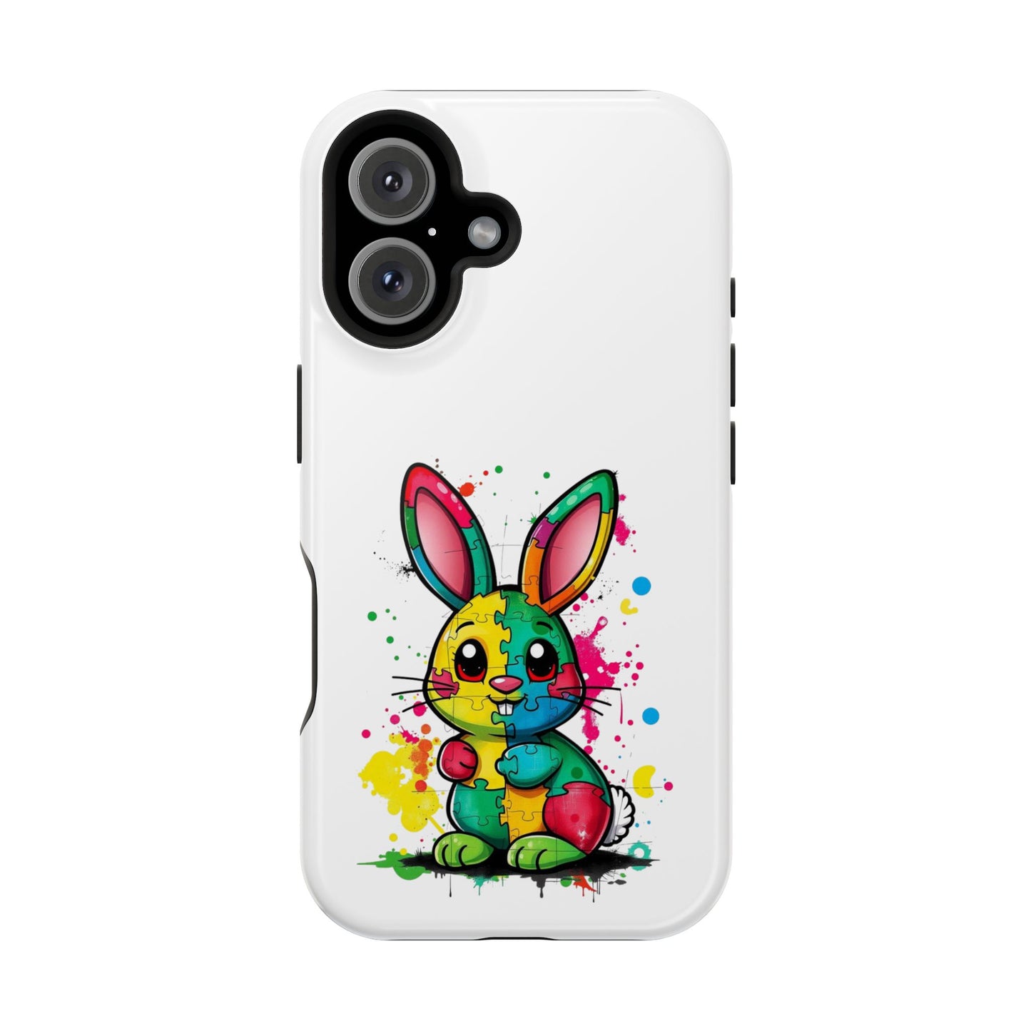 Phone Case - Autism Awareness Bunny Impact-Resistant Cover
