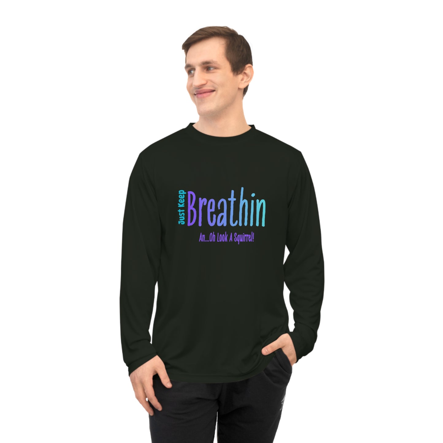 "Just Breathe" Anxiety + ADHD Awareness Long Sleeve