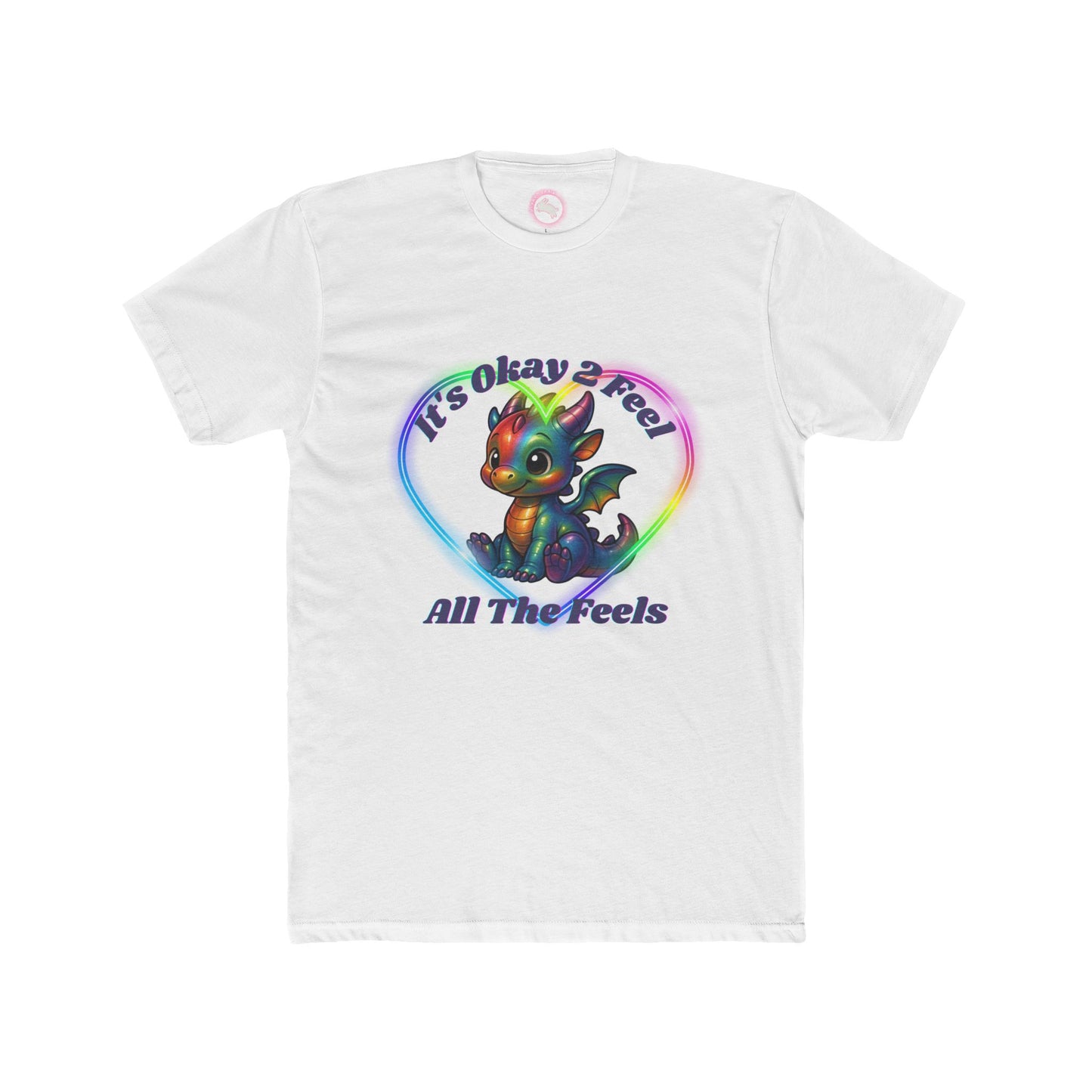 Rainbow Dragon Feelings Tee - Emotional Support Shirt