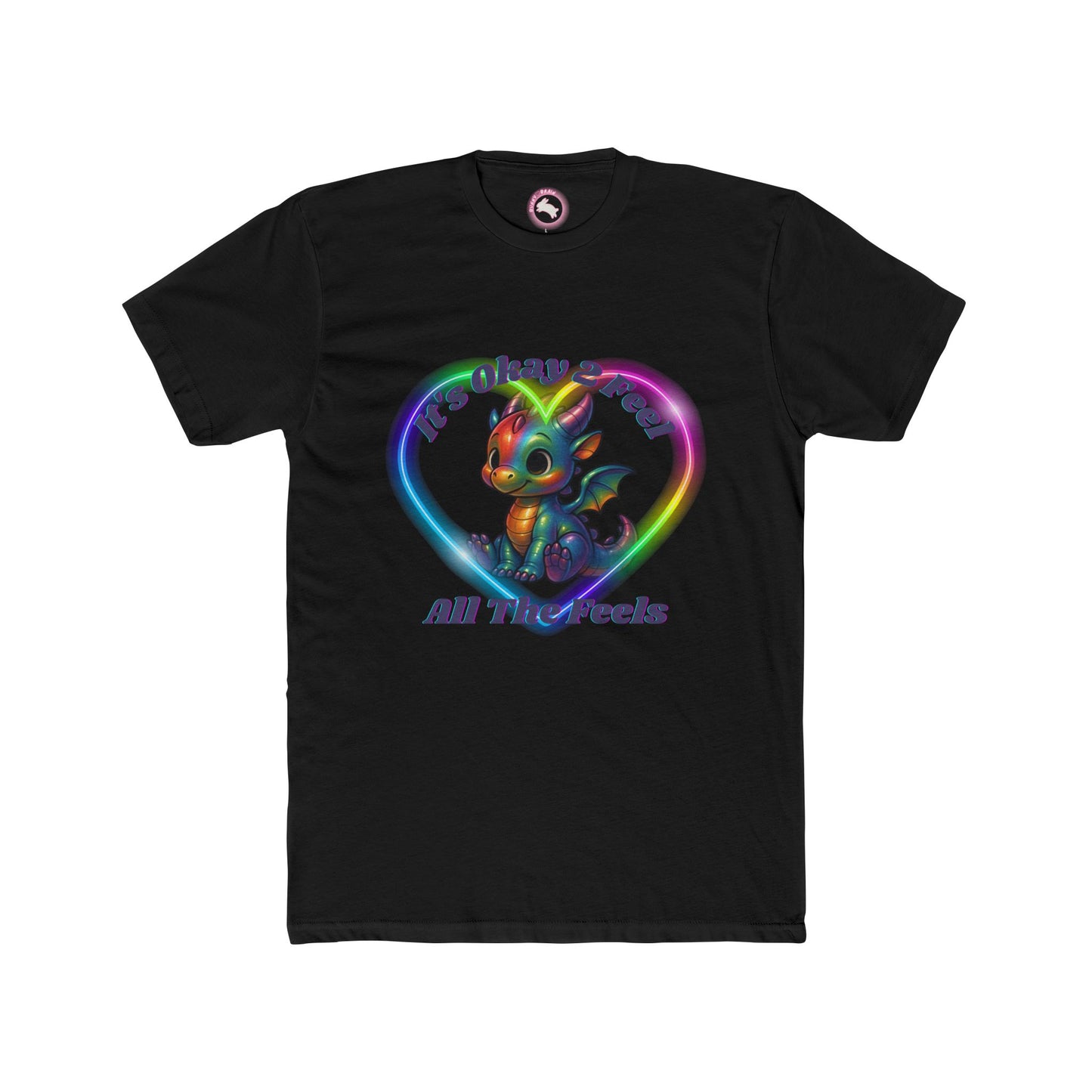 Rainbow Dragon Feelings Tee - Emotional Support Shirt