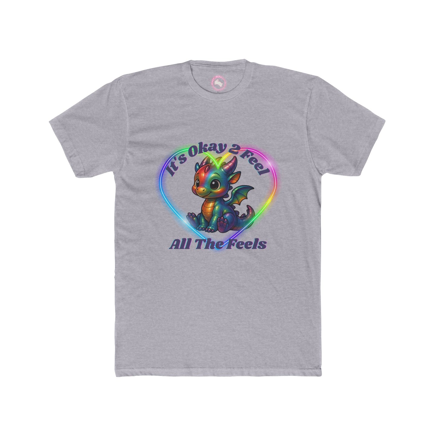 Rainbow Dragon Feelings Tee - Emotional Support Shirt