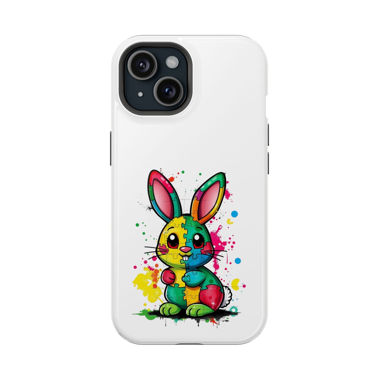 Phone Case - Autism Awareness Bunny Impact-Resistant Cover