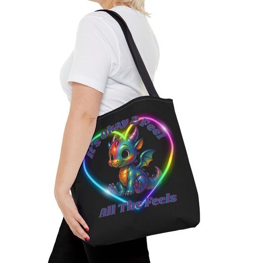 Rainbow Dragon Tote Bag Feel All Feels