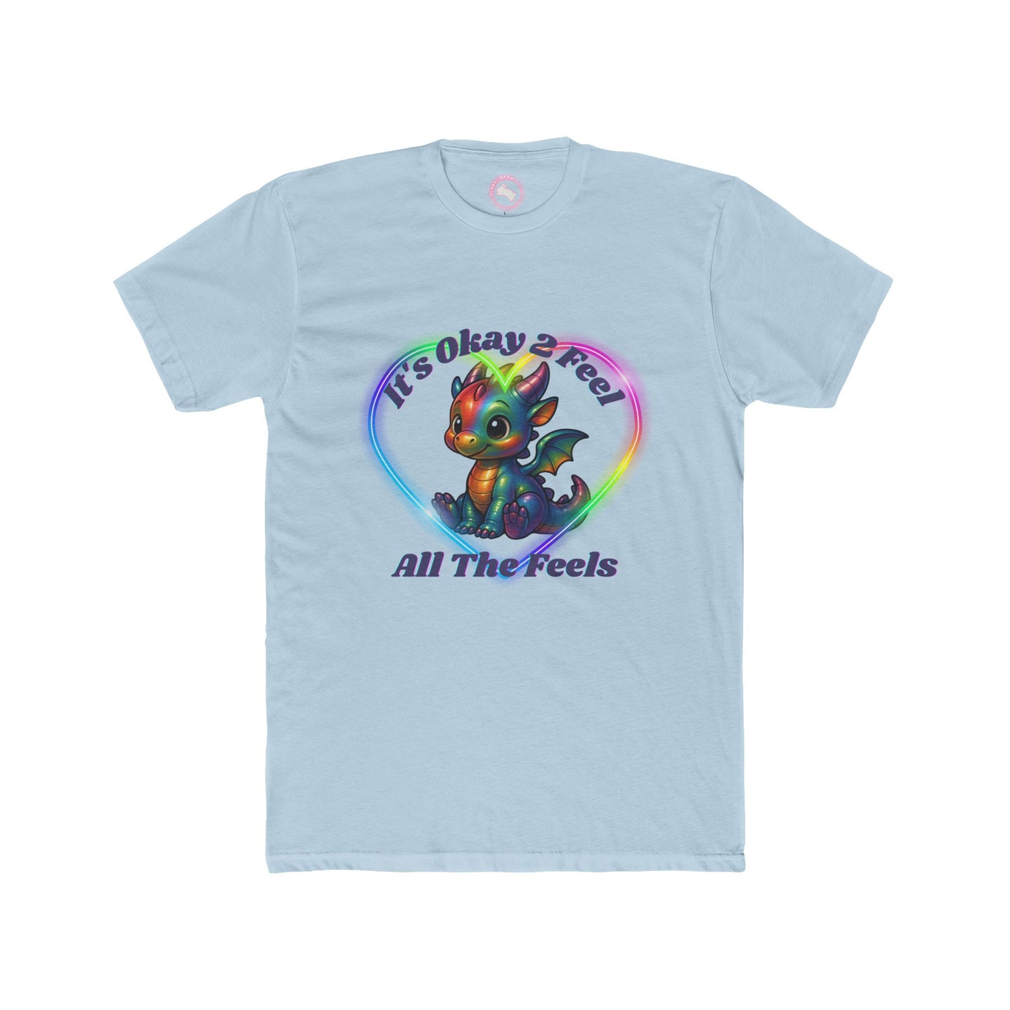 Rainbow Dragon Feelings Tee - Emotional Support Shirt