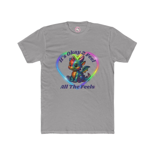 Rainbow Dragon Feelings Tee - Emotional Support Shirt