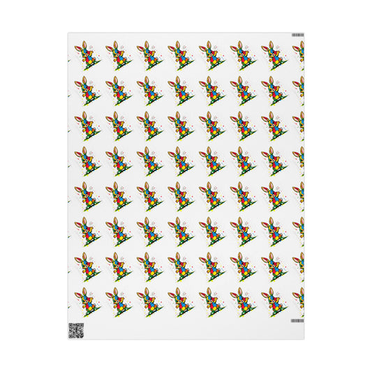 Autism Awareness Bunny Wrapping Paper