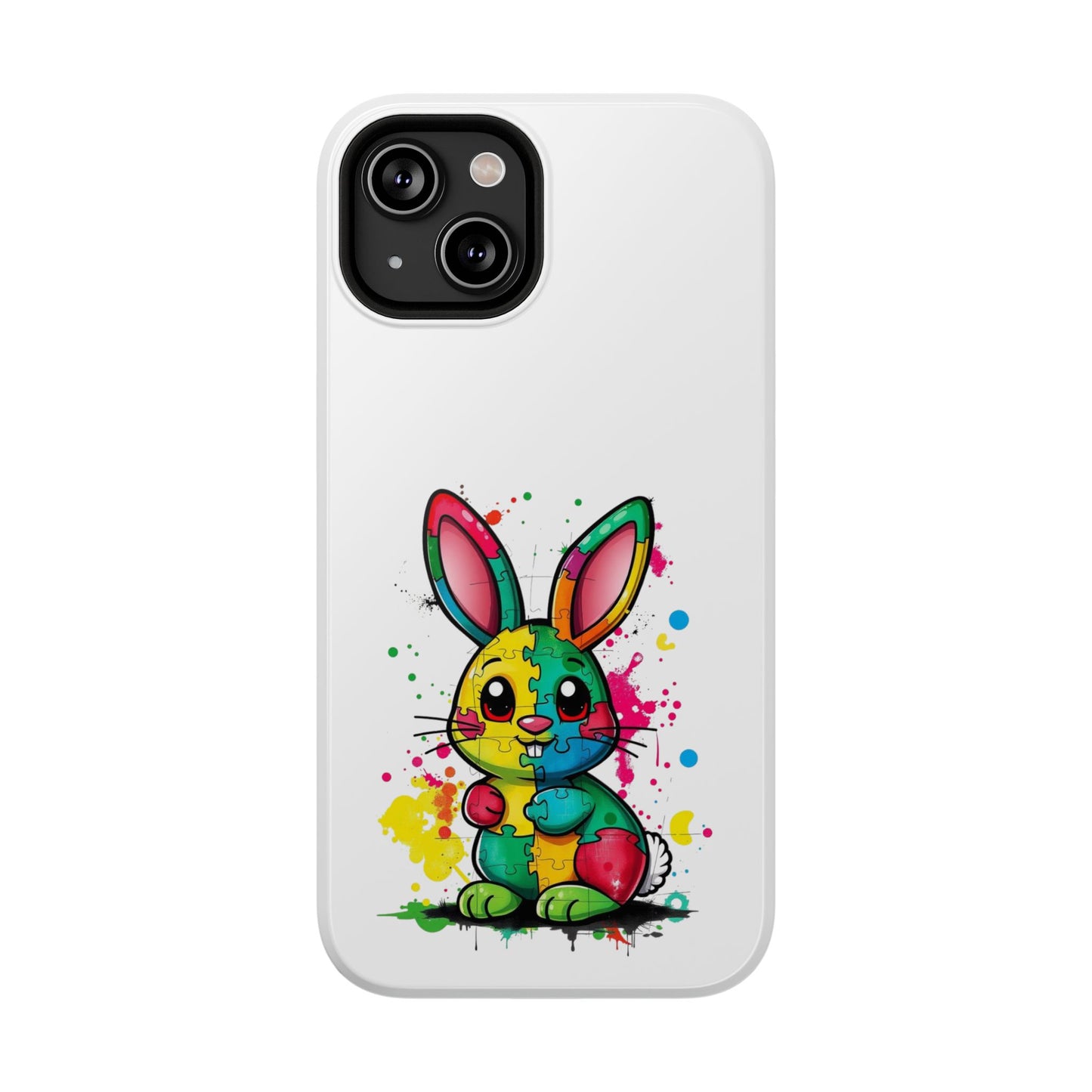Phone Case - Autism Awareness Bunny Impact-Resistant Cover